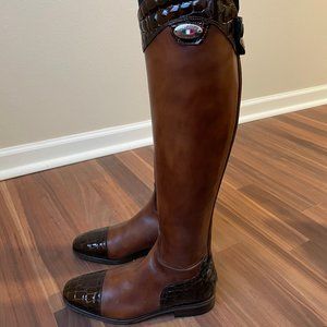 STIVALERIA SECCHIARI (Equiclass) Brown and Croc boots